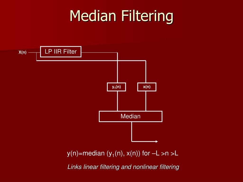 PPT IIR Median Hybrid Filter PowerPoint Presentation, free download