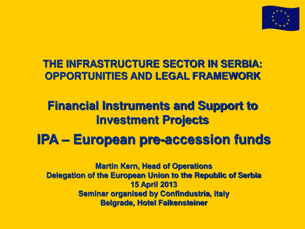 PPT IPA European preaccession funds Martin Kern, Head of