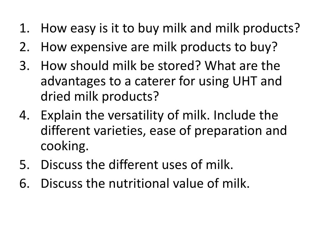 PPT MILK PowerPoint Presentation, free download ID4335374