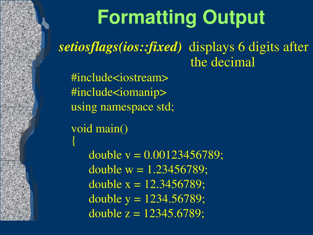 PPT Formatting Output PowerPoint Presentation, free download ID4337604
