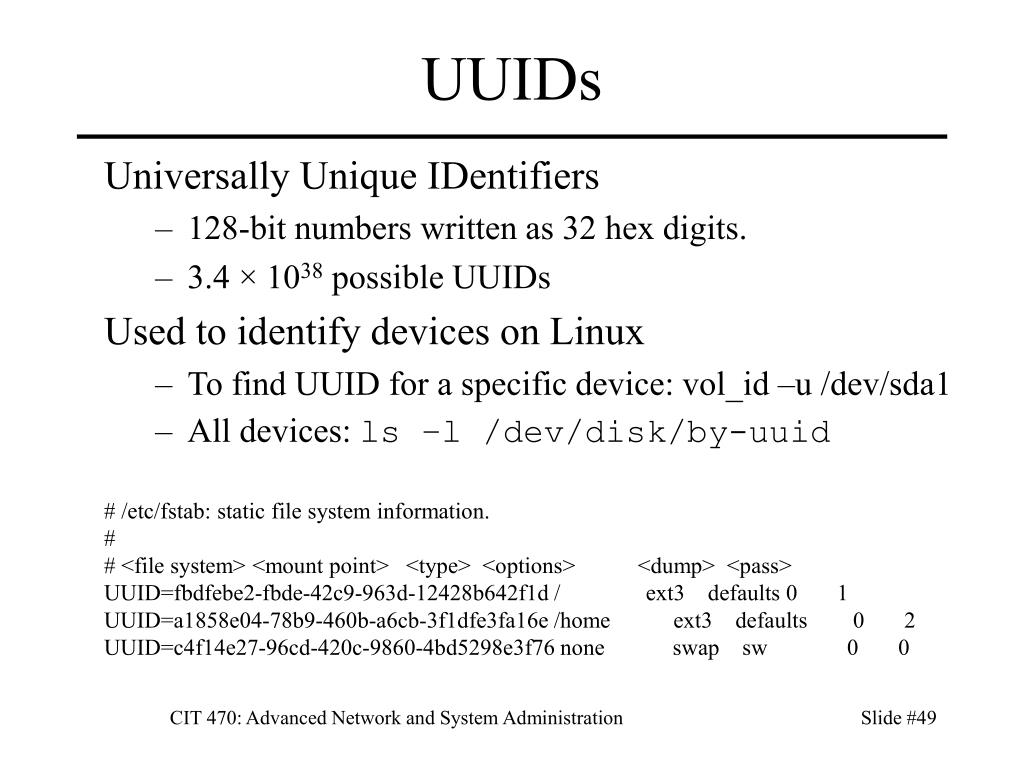 PPT CIT 470 Advanced Network and System Administration PowerPoint
