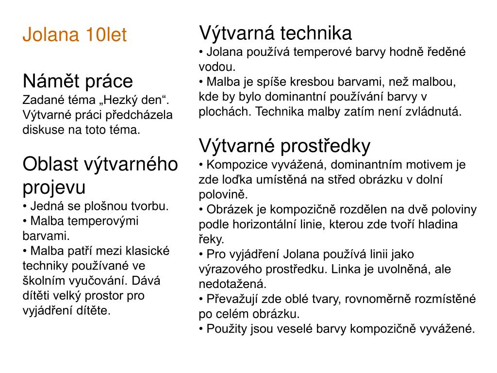 Ppt Interpretace Detske Vytvarne Prace Powerpoint Presentation Free Download Id 4342056