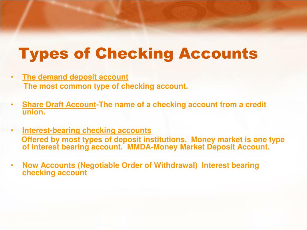 PPT BANKING/CHECKING ACCOUNTS PowerPoint Presentation, free download