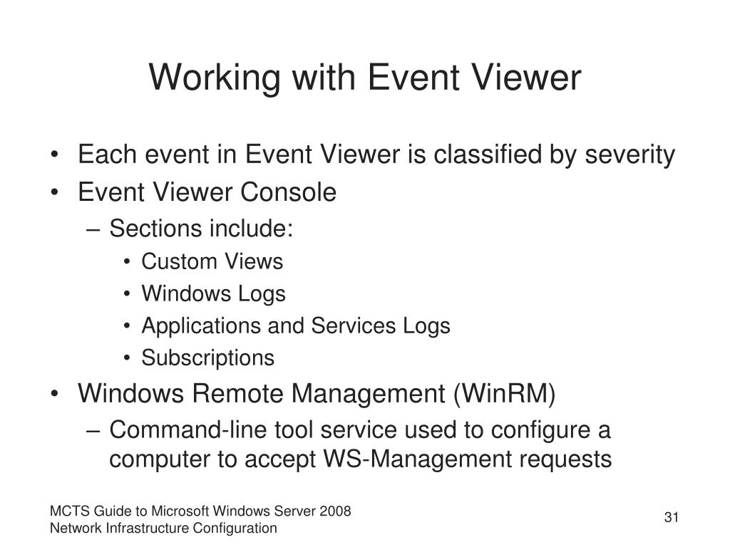 PPT MCTS Guide to Microsoft Windows Server 2008 Network