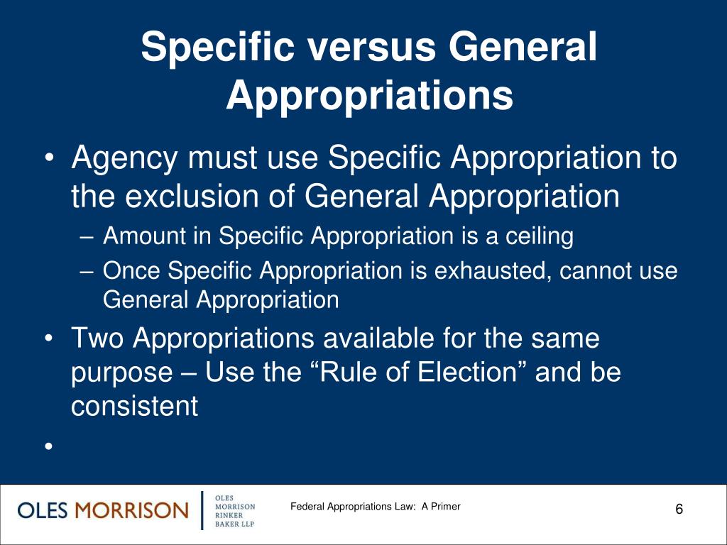 PPT Federal Appropriations Law A Primer PowerPoint Presentation