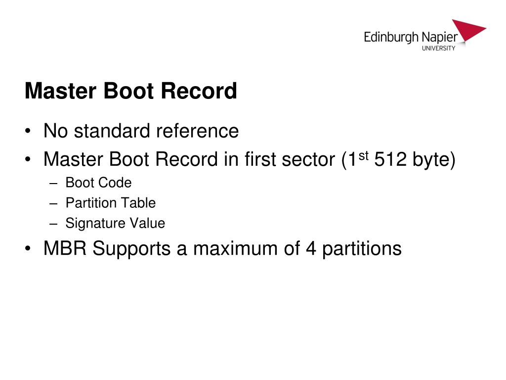 PPT CSN08101 Digital Forensics Lecture 5A PC Boot Sequence and