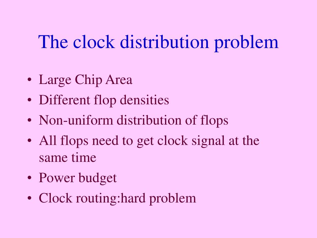 PPT CLOCK DISTRIBUTION PowerPoint Presentation, free download ID