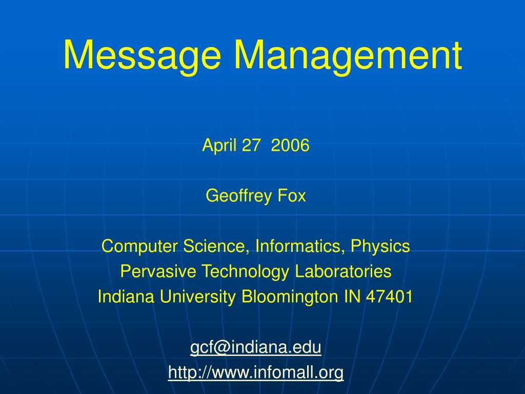 PPT Message Management PowerPoint Presentation, free download ID