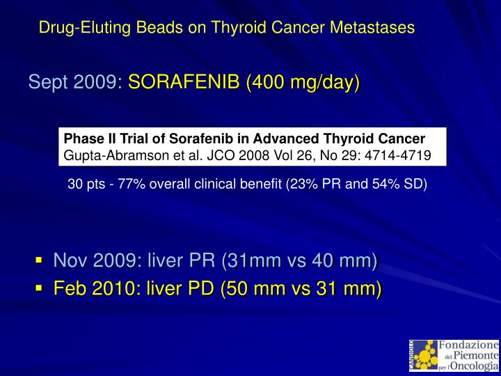 PPT DrugEluting Beads on Thyroid Cancer Metastasis Early Experience