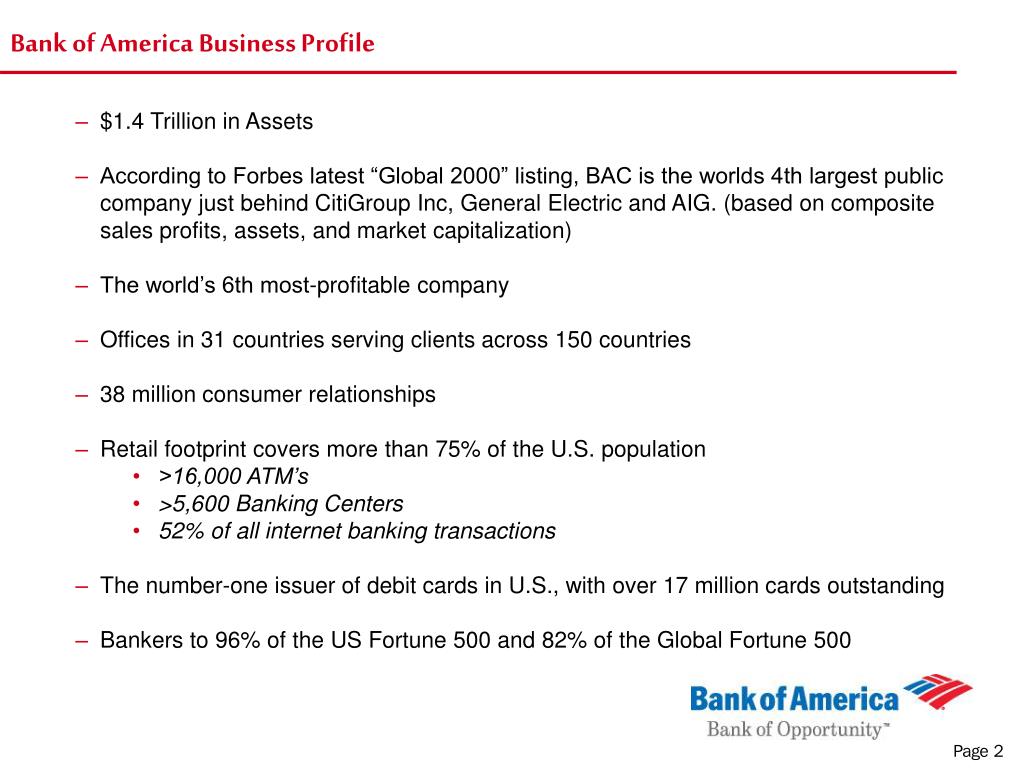 PPT Risk Analysis and Supply Risk Mitigation at Bank of America