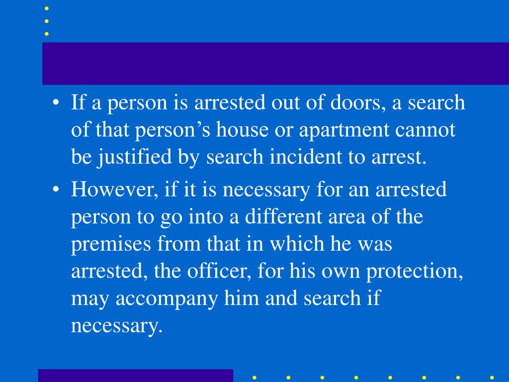 PPT Search Incident to Arrest PowerPoint Presentation, free download