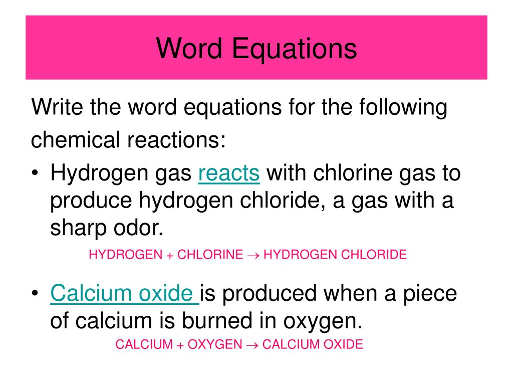 PPT CHEMICAL REACTIONS AND EQUATIONS PowerPoint Presentation, free