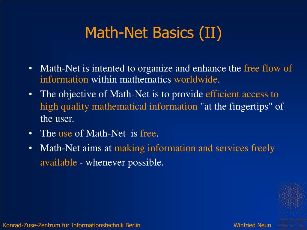 PPT OpenMath, MathML in the Project PowerPoint Presentation