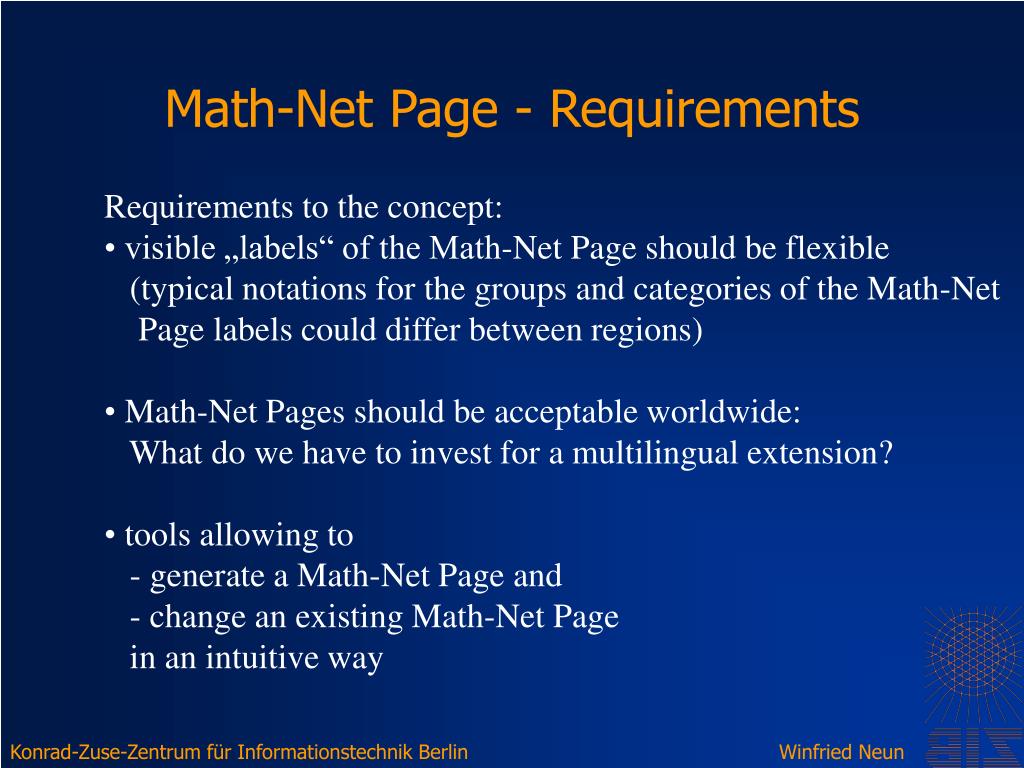 PPT OpenMath, MathML in the Project PowerPoint Presentation