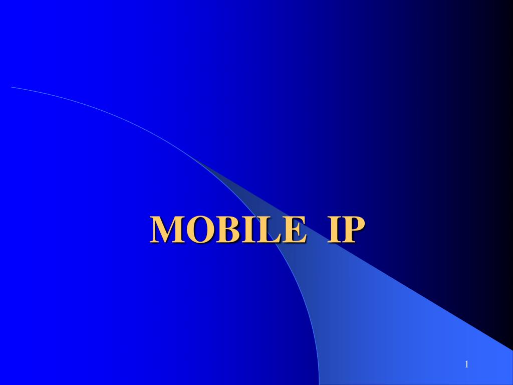 PPT MOBILE IP PowerPoint Presentation, free download ID4350303