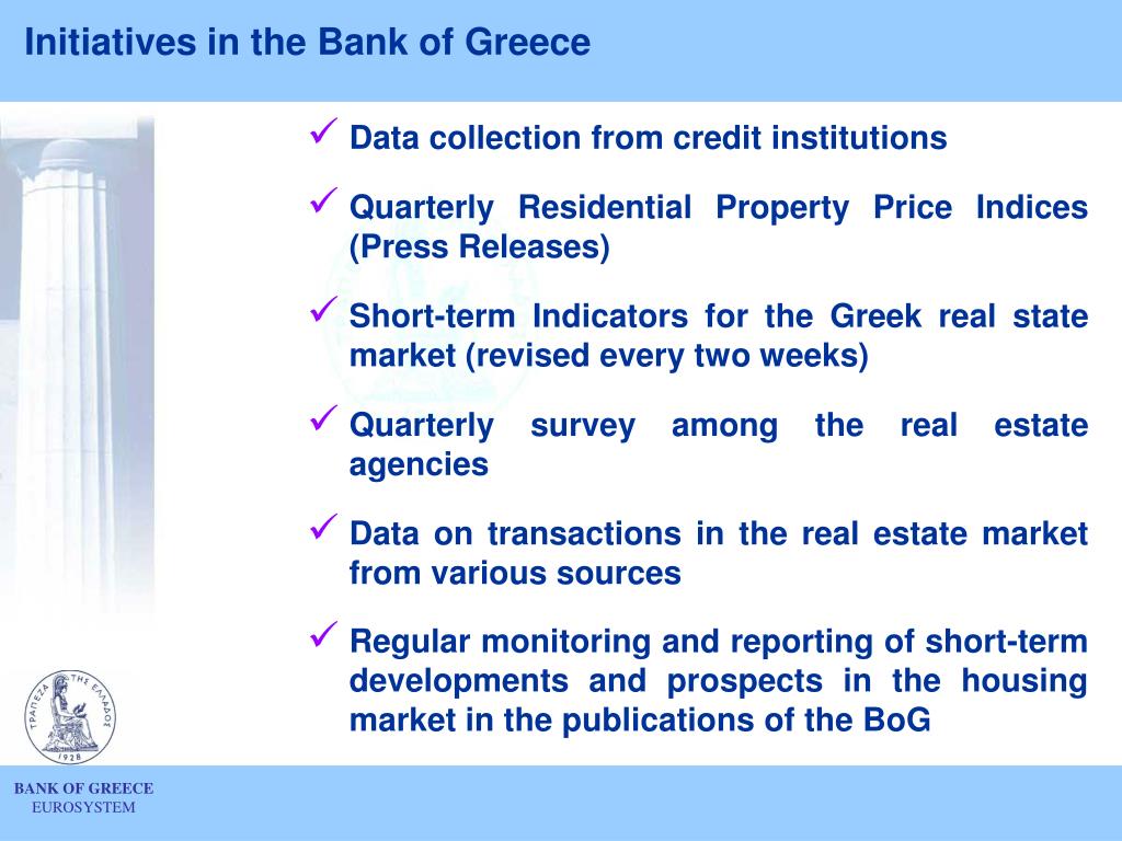 PPT The Greek real estate market recent developments and prospects