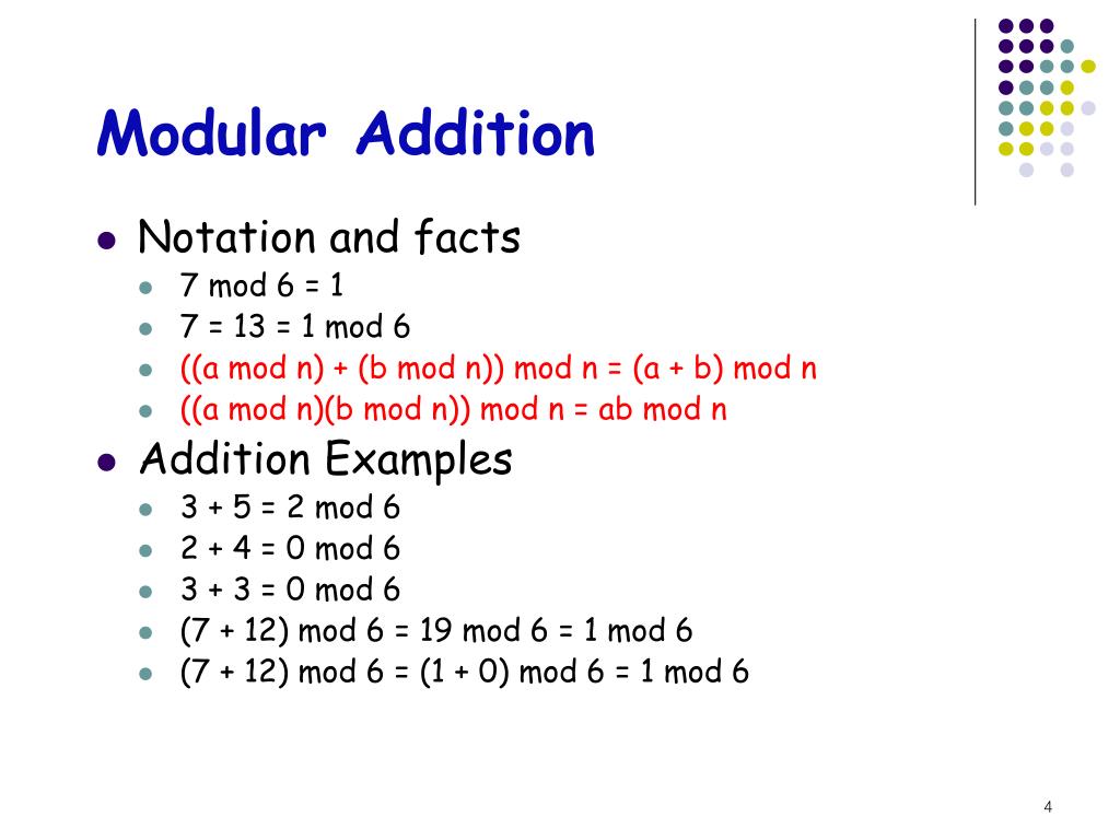 PPT Modular Arithmetic PowerPoint Presentation, free download ID