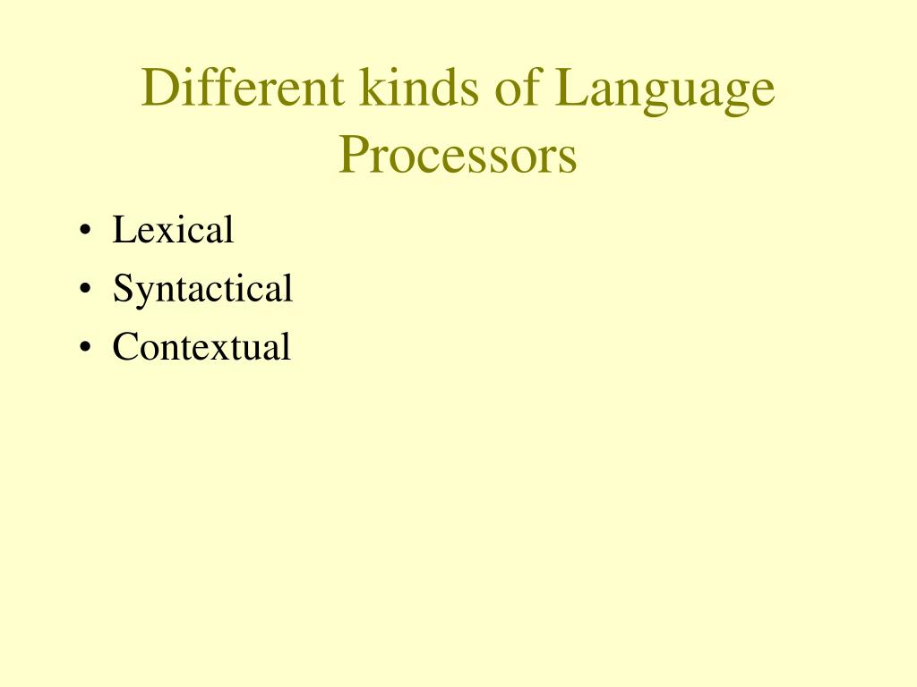 PPT Language Processors PowerPoint Presentation, free download ID4354327