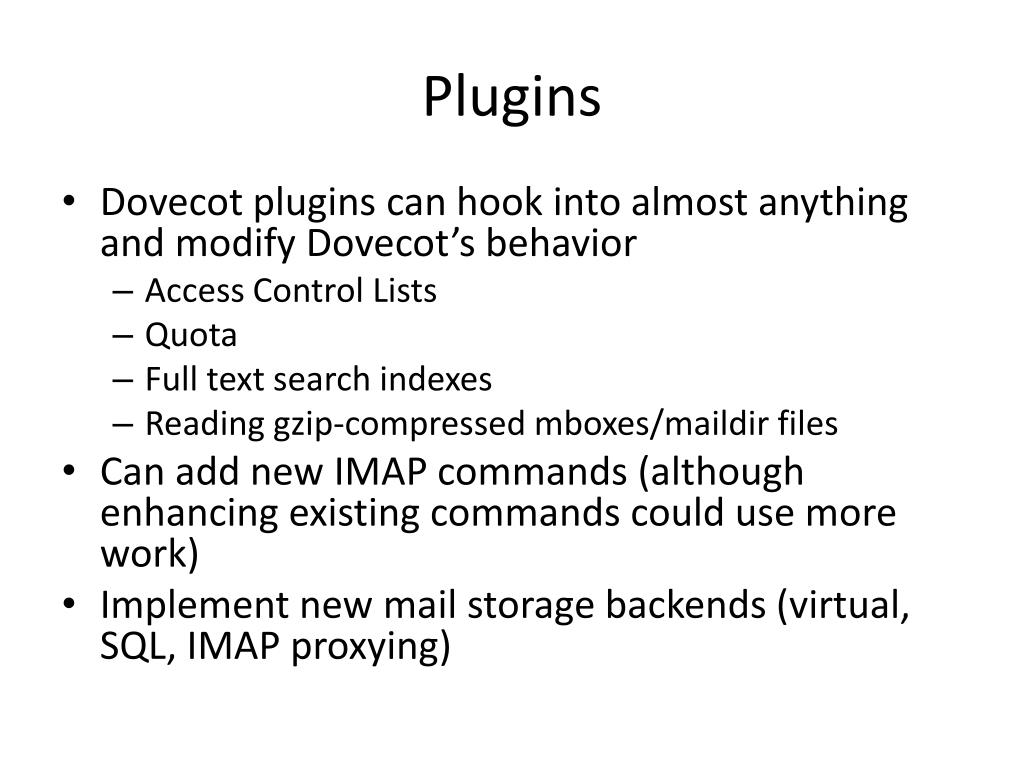 PPT Dovecot IMAP Server PowerPoint Presentation, free download ID