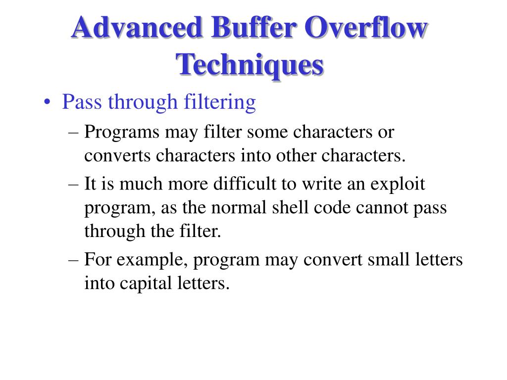 PPT Buffer Overflow PowerPoint Presentation, free download ID4356835