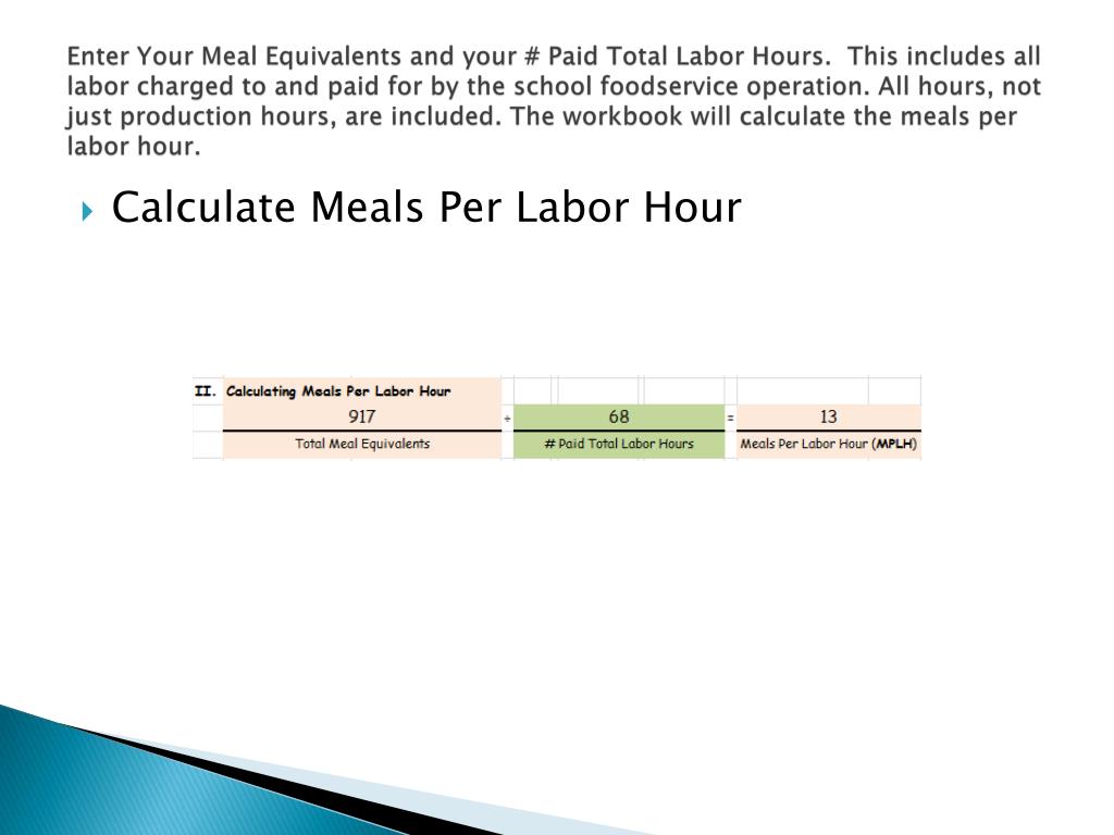 PPT School Food Service Labor Analysis PowerPoint Presentation, free