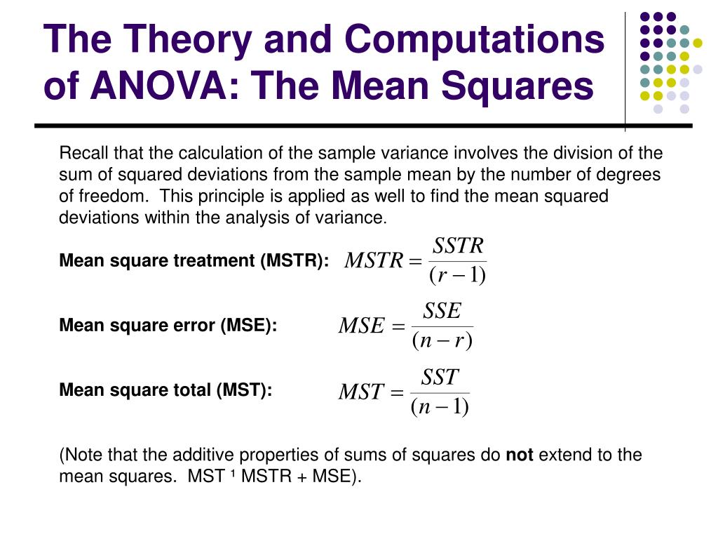 PPT Analysis of Variance (ANOVA) and Multivariate Analysis of