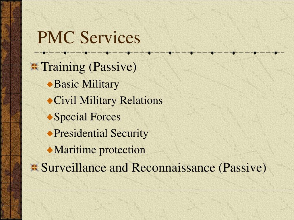 PPT Private Militaries Myths and Missions PowerPoint Presentation