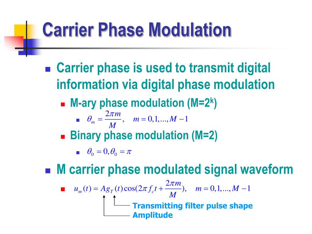 PPT Digital Transmission Via Carrier Modulation PowerPoint
