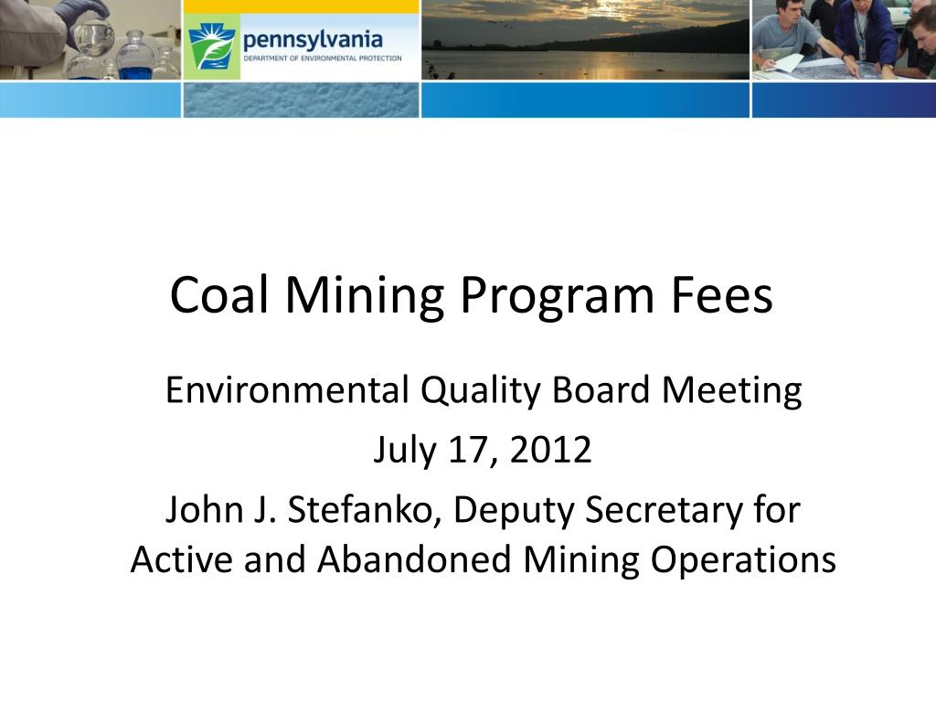 PPT Coal Mining Program Fees PowerPoint Presentation, free download