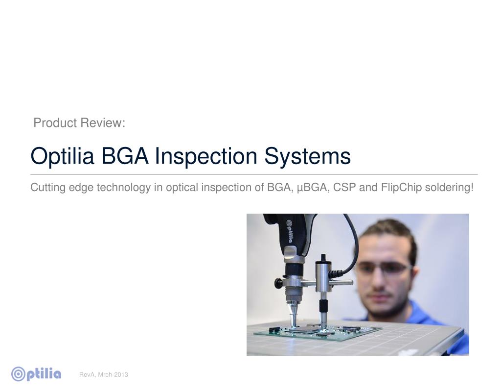 PPT Cutting edge technology in optical inspection of BGA, µBGA, CSP