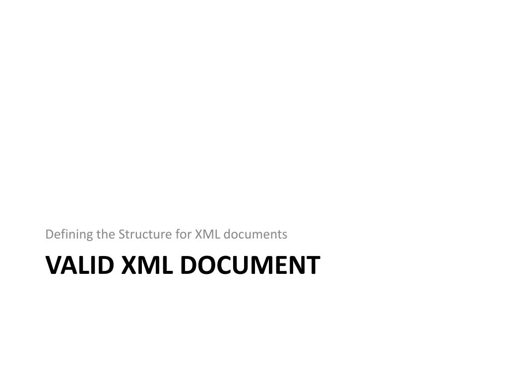 PPT Introduction to XML PowerPoint Presentation, free download ID