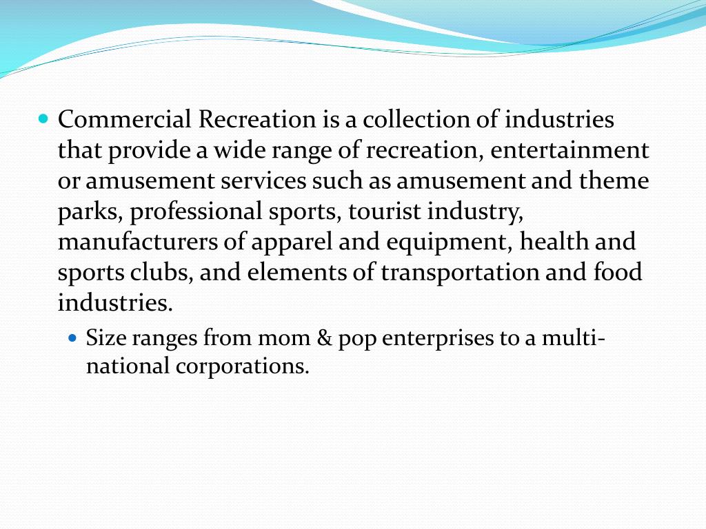 PPT RECREATION AS A PROFESSION PowerPoint Presentation, free download