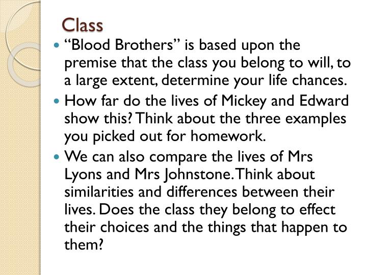 PPT “Blood Brothers” PowerPoint Presentation ID4366675