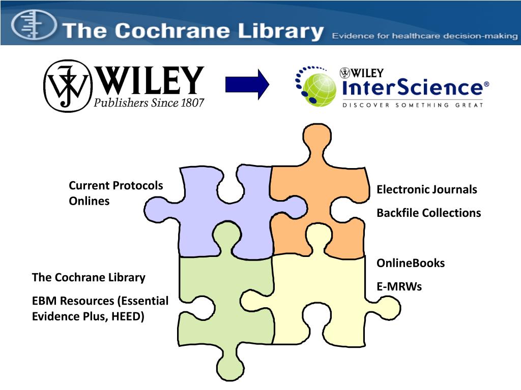 PPT THE COCHRANE LIBRARY ON WILEY INTERSCIENCE PowerPoint