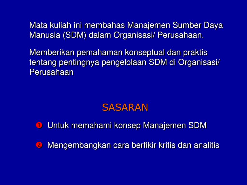 Pentingnya Manajemen Sumber Daya Manusia Dalam Perusahaan Seputar Usaha