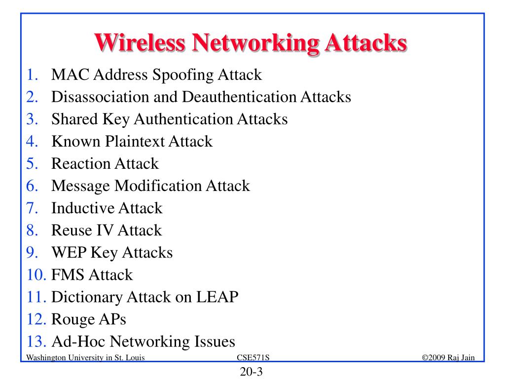 PPT Wireless LAN Security II WEP Attacks, WPA and WPA2 PowerPoint