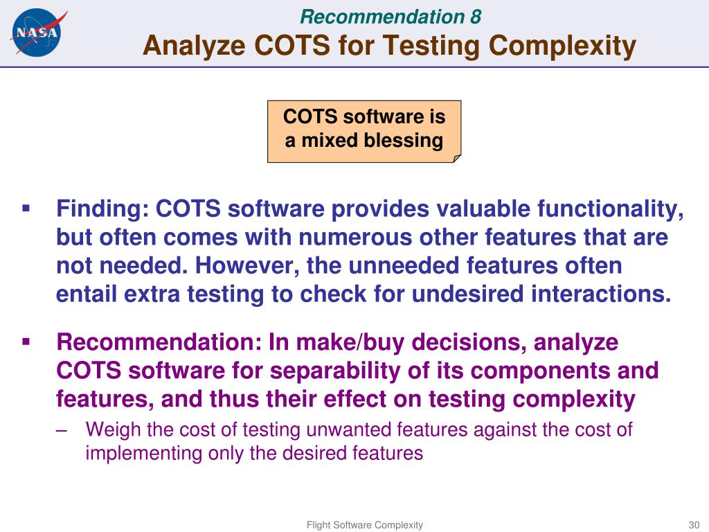 PPT NASA Study Flight Software Complexity PowerPoint Presentation