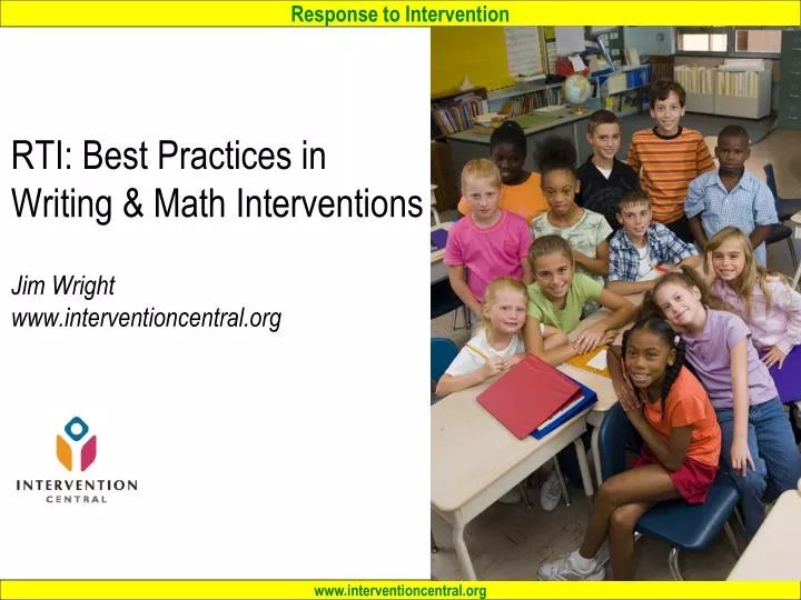 PPT RTI Best Practices in Writing & Math Interventions