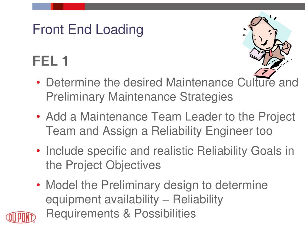 PPT DuPont Design for Reliability Tactical Approach to Front End