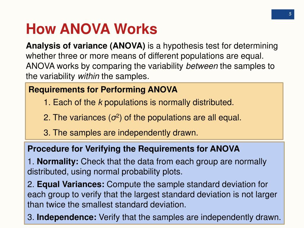 PPT Chapter 12 Analysis of Variance PowerPoint Presentation, free