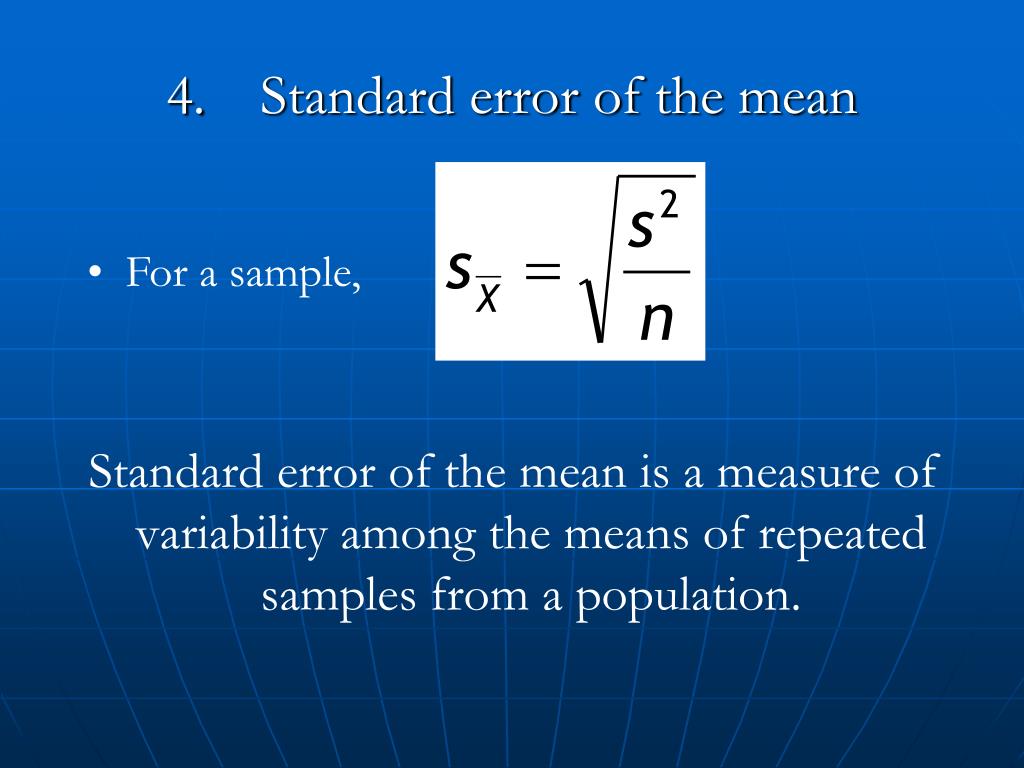Standard Error Of The Mean Using Numpy at Jonathan Norris blog