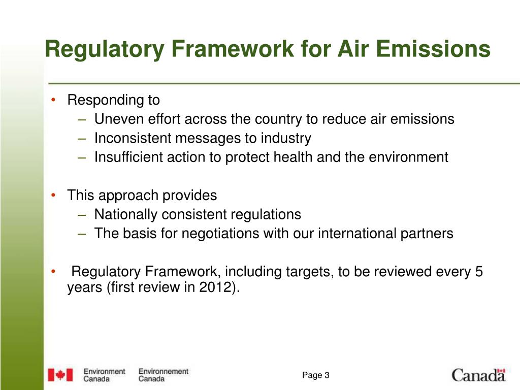 PPT Clean Air Regulatory Agenda Regulatory Framework for Industrial
