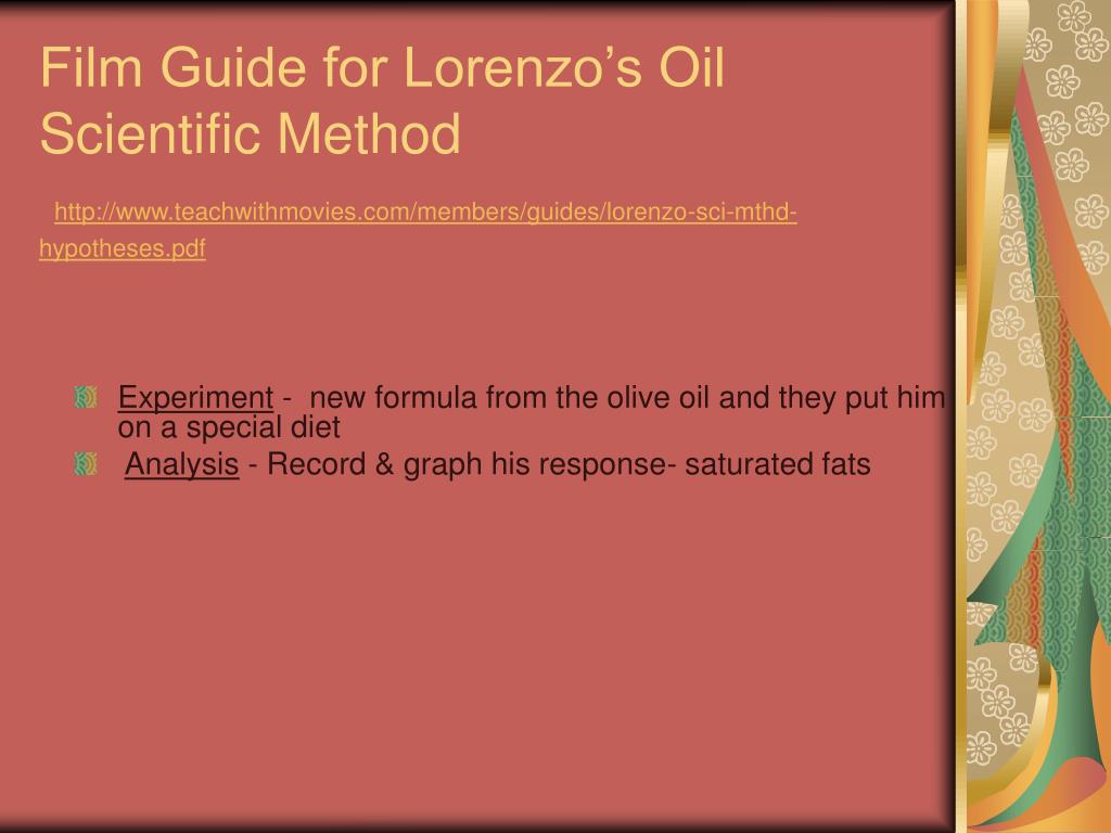 PPT Film Guide for Lorenzo’s Oil PowerPoint Presentation, free