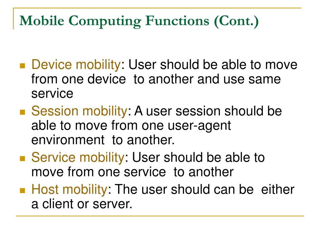 PPT Mobile Computing PowerPoint Presentation, free download ID4378424