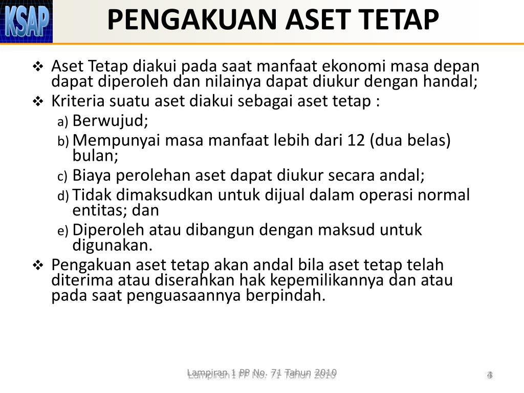 PPT PSAP NO. 0 7 ASET TETAP PowerPoint Presentation, free download ID4380385