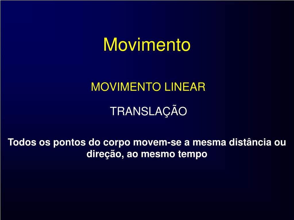 PPT BIOMECÂNICA Cinemática linear PowerPoint Presentation, free