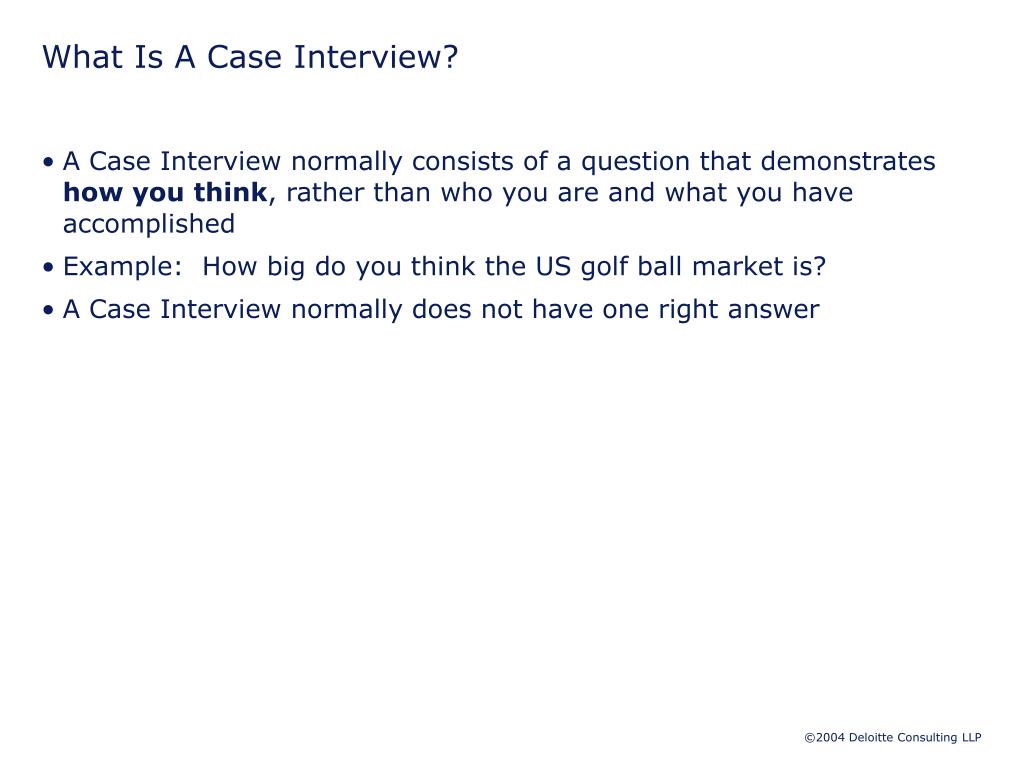 PPT The Case Interview . PowerPoint Presentation, free download ID