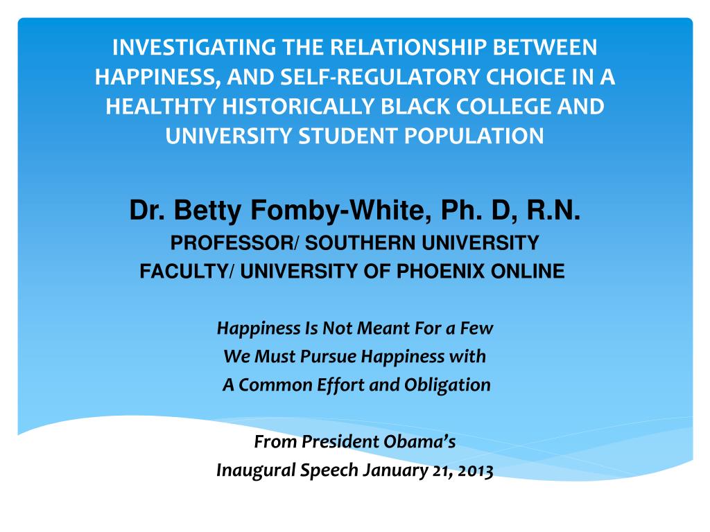 PPT Dr. Betty FombyWhite, Ph. D, R.N. PROFESSOR/ SOUTHERN UNIVERSITY PowerPoint Presentation