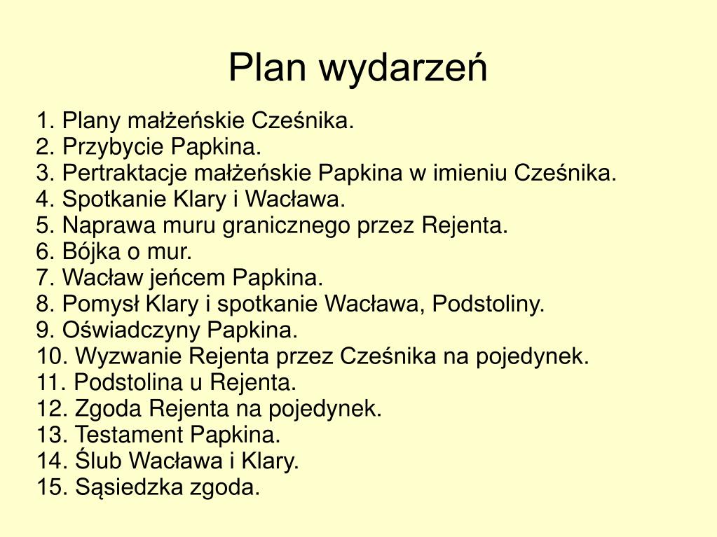 PPT Zemsta szczegółowe opracowanie PowerPoint Presentation, free