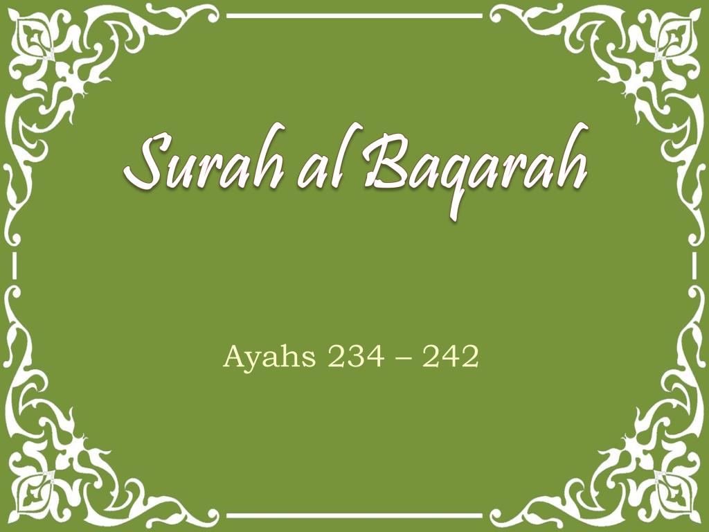 PPT - Surah al Baqarah PowerPoint Presentation, free download - ID:4383921